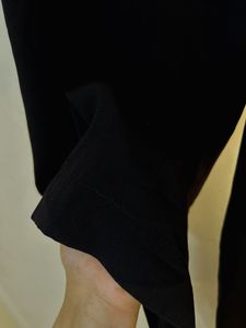 Classic Black Straight Leg Wide Pants
