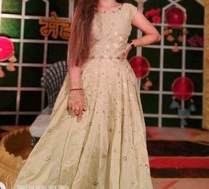 New Gown Parrot Green Colour