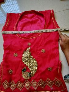Beautiful Red Rajputi Lehenga Choli Set
