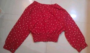 Red Dotted Top
