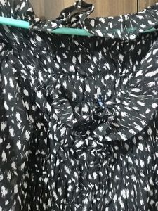 Chic Off-Shoulder Dalmatian Print Top