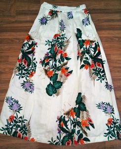 Floral Print Maxi Skirt