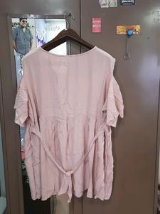 Peach Skater Plus Size Dress