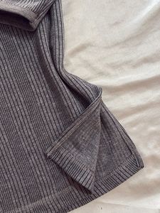 Gray Thermal Top - Quarter Sleeve