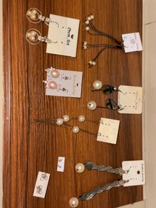 Pairs of 8 Earrings  (6 long, 2 small)