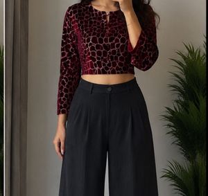 Stylish Velvet Blouse