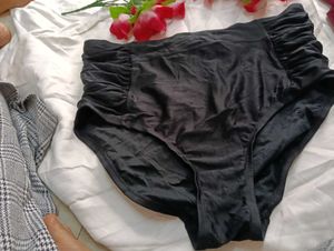 Black High-Waisted Bikini Bottoms