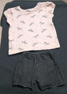 Cute Zebra Print Pajama Set