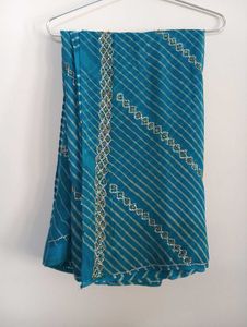 BLUE GEORGETTE SAREE