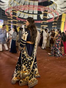 Navy Navratri Lehenga Choli Set - full s