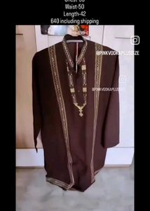 send offers 50" Bust And Waist Men's Kurta