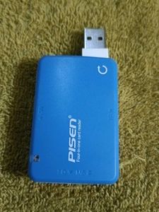 Pisen 4-in-1 Card Reader - Blue