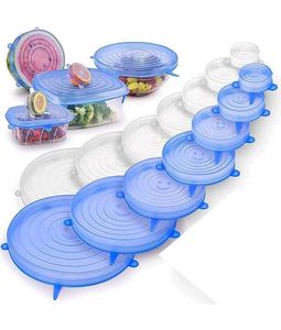 Reusable Silicone Stretch Lids( pack of 12)