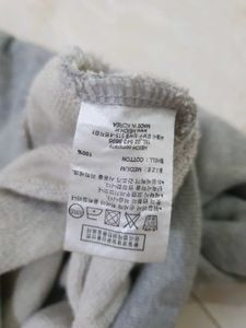 Gray Anime Graphic Sweatshirt