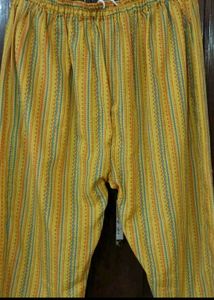 Yellow Striped Ethnic Pants