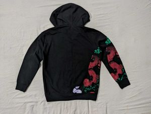 H&amp;M Floral Print Zip Hoodie