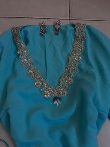 y2k co-ord set (colour is CYAN)