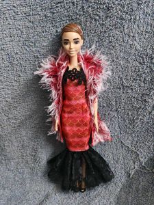 Barbie doll in Stunning Mermaid Style Gown