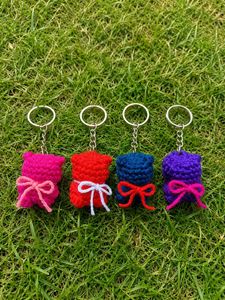 crochet teddy keychain🧸