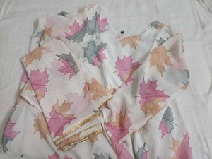 Elegant Leaf Print Kurta Set