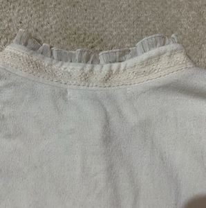 Vintage-Inspired Sheer Sleeve Blouse