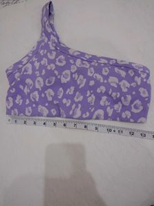 Athletic One-Shoulder Sports Bra