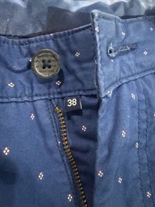Allen Solly - Blue Diamond Pattern Shorts