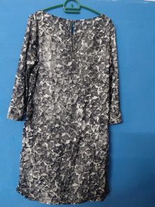 Chic Geometric Print Dress