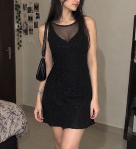 Sparkling Black Mini Dress