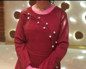 Elegant wine Party wear Gown