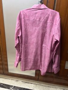 Men's Pink Button-Up Shirt &amp; Pant