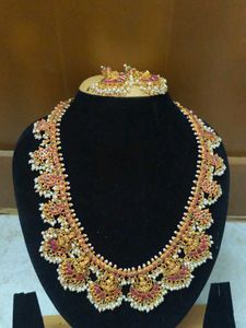 Traditional Lakshmi guttapusalu haram Earrings