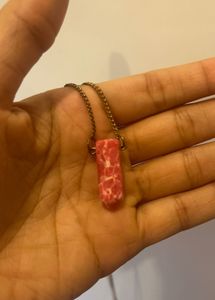 Unique Pink Pendant Necklace