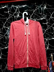 Cozy Red Zip-Up Hoodie