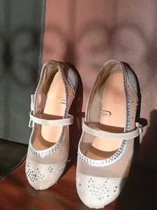 Sparkling Ballet Flats with Bow