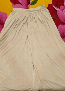 Comfortable Beige Palazzo Pants