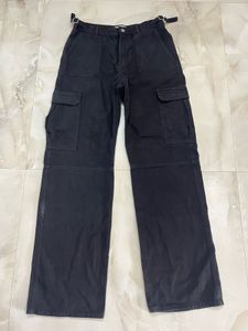 Terranova Adjustable Black Cargo Jeans
