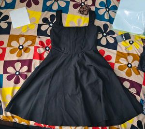 Chic Black Fit &amp; Flare Dress