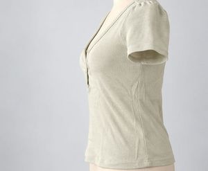 Soft V-Neck Henley T-Shirt