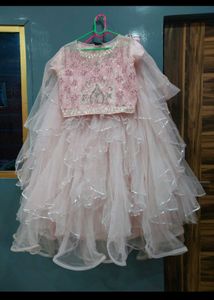 Beautiful Pink Embellished Lehenga Choli
