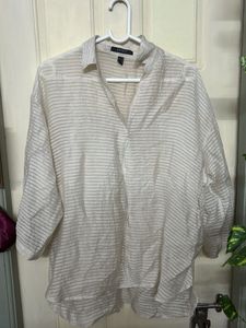 Esprit Sheer Striped Relaxed Fit Blouse
