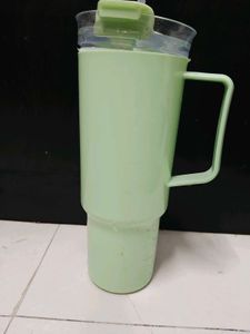 Large Tumbler with Handle and Straw