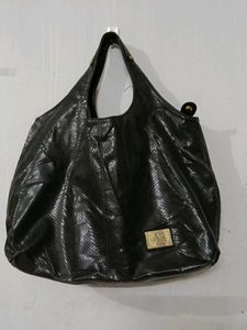 Anne Klein Chic Black Textured Hobo Bag