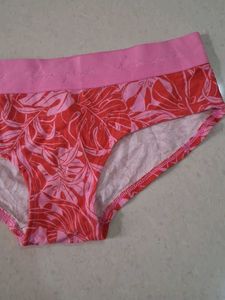 S Floral Print Pink Briefs