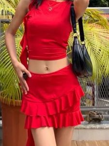 Newme red dress set