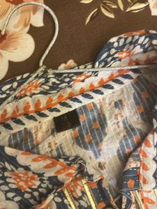 Printed Shirt Collar Pathani Kurta And Salwar