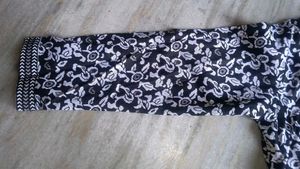 Chic Printed Black Kurta