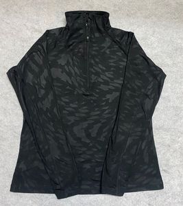 Black Camo Quarter Zip Pullover