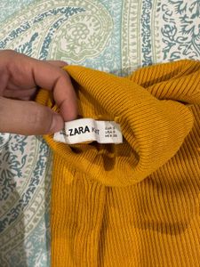 Zara Knit Top - Mustard Yellow