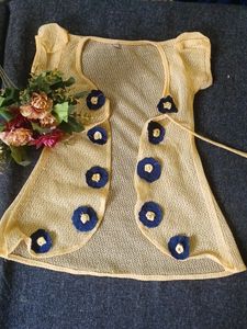 Blue Frock With  Shrug